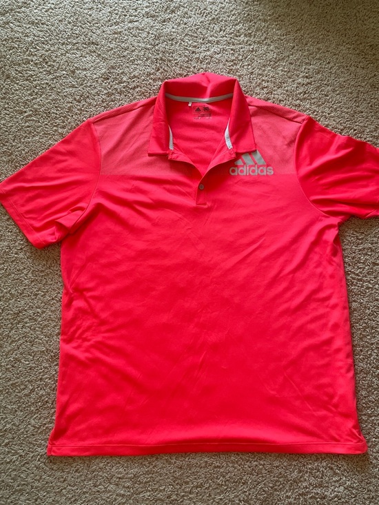 adidas Other - adidas Men's Bright Pink Performance Polo